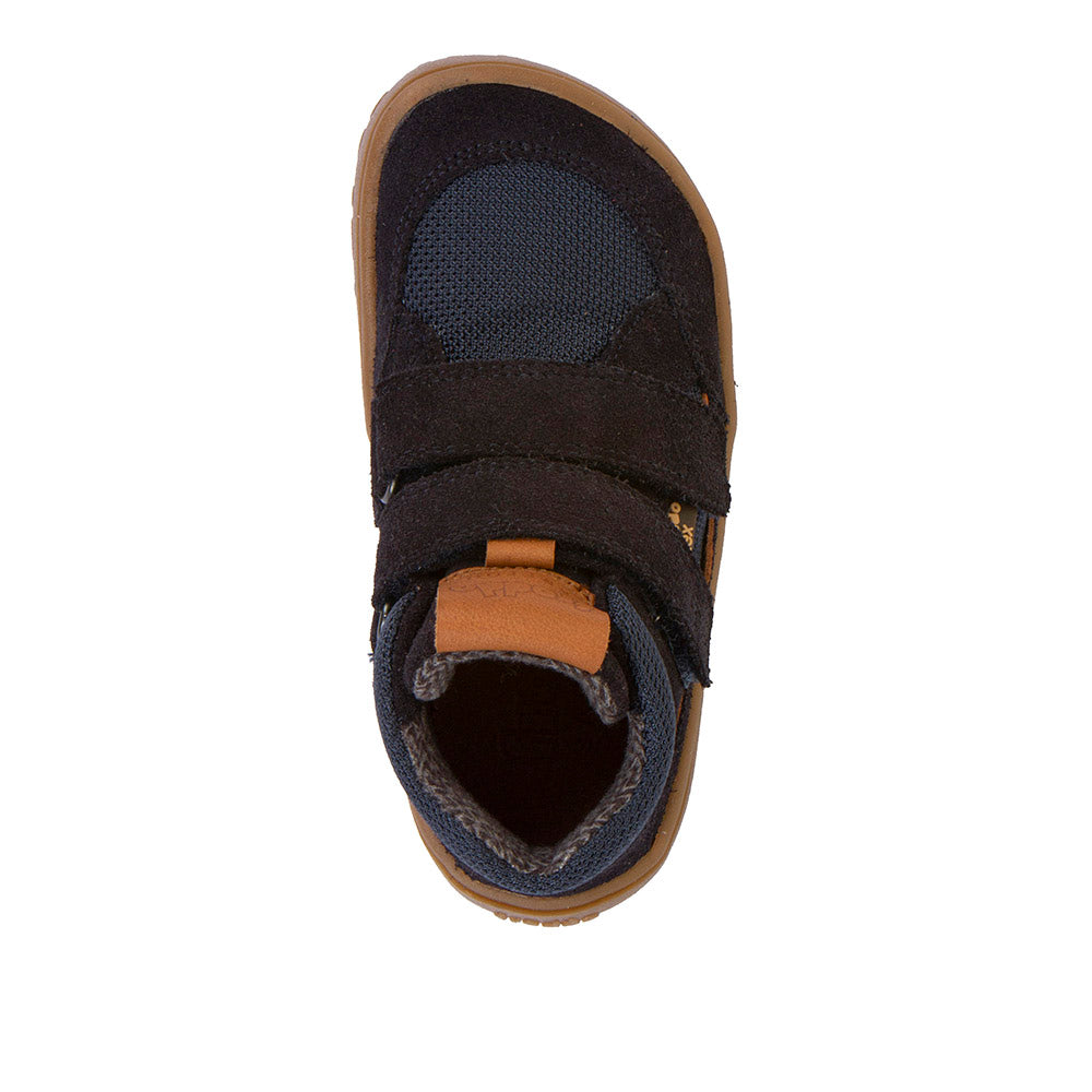 Barefoot Autumn TEX Waterproof Shoes – Leather & Mesh in Dark Blue