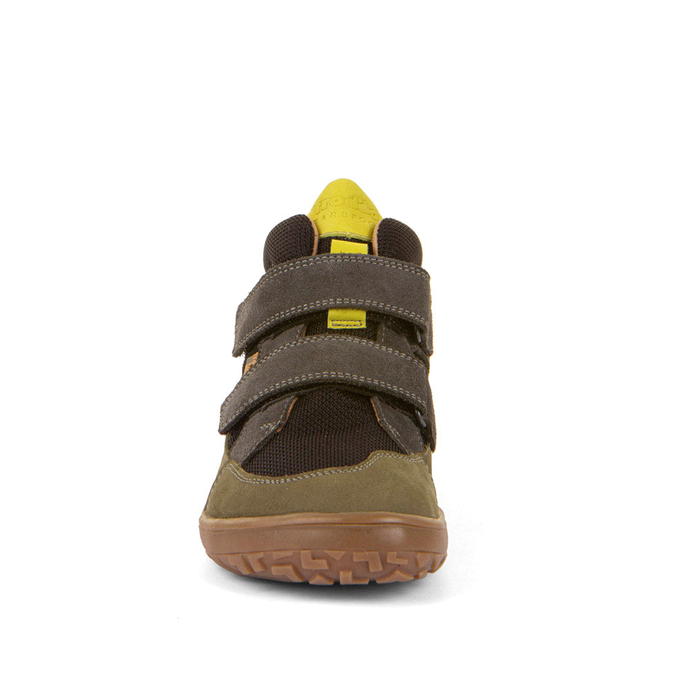 Barefoot UP TEX Autumn Waterproof Shoes – Leather & Mesh in Grey/Black