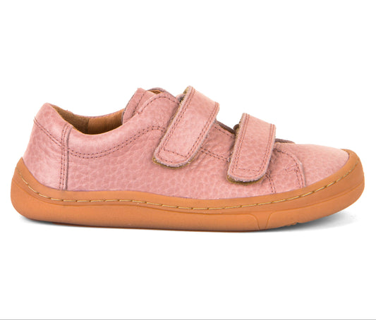 Barefoot D-Velcro Leather shoes in Pink