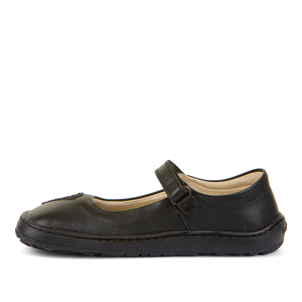 Barefoot Nina Heart Mary Jane in Black