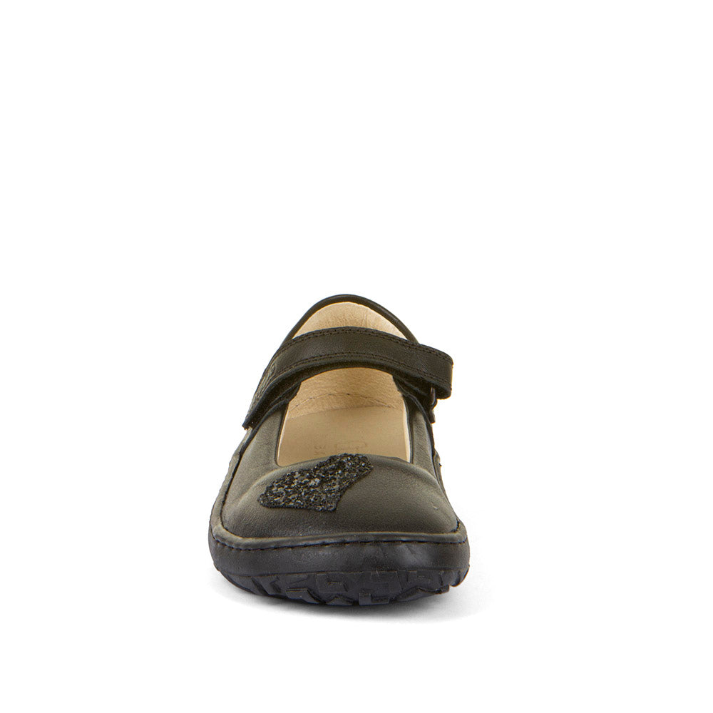 Barefoot Nina Heart Mary Jane in Black