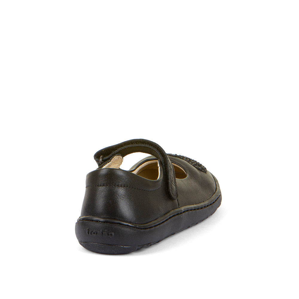 Barefoot Nina Heart Mary Jane in Black