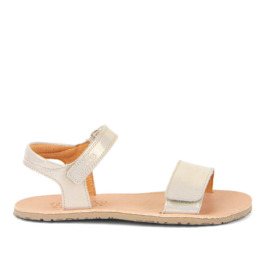 Barefoot Flexy Lia Sandals – Leather Sandals for Kids in Gold Shine