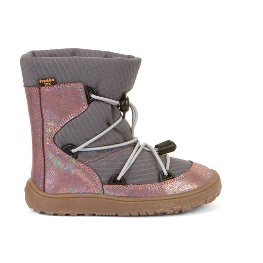 Barefoot TEX Track Wool Boots in Pink Shine - Waterproof
