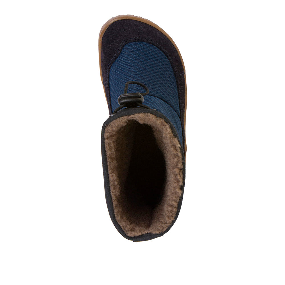 Barefoot UP TEX Snow Wool Boots in Dark Blue - Waterproof