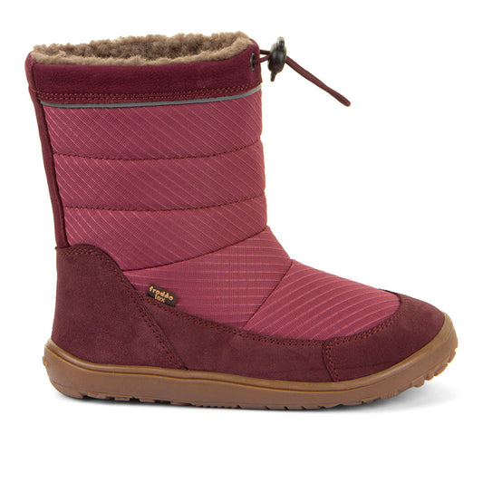 Barefoot UP TEX Snow Wool Boots in Bordeaux - Waterproof