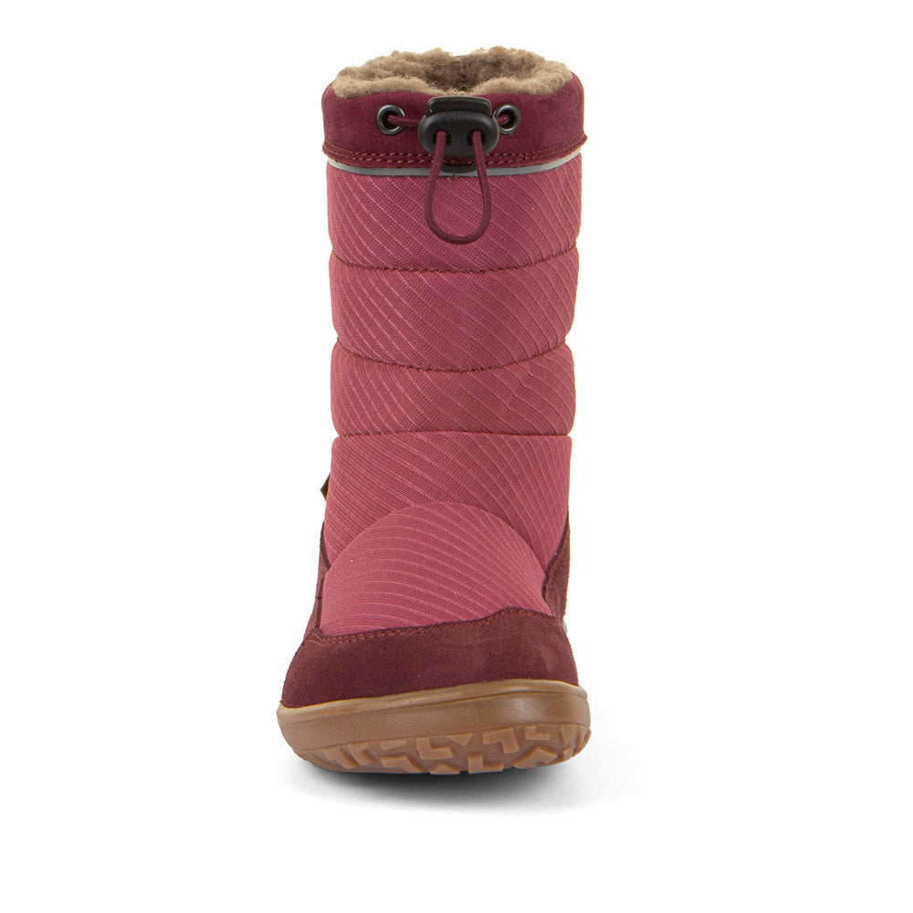 Barefoot UP TEX Snow Wool Boots in Bordeaux - Waterproof