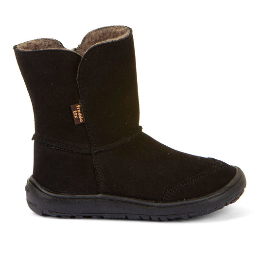 Barefoot Winter Boots – Suede with TEX Waterproofing in Black