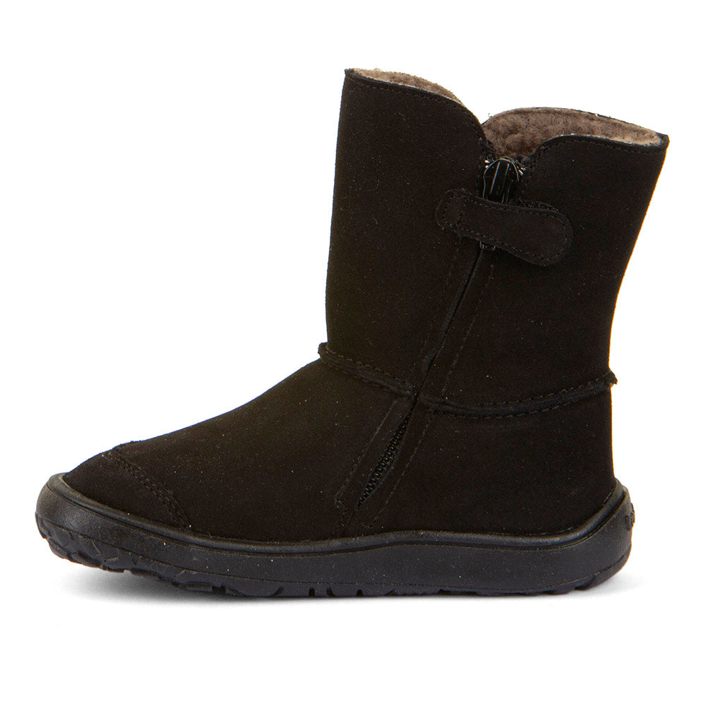 Barefoot Winter Boots – Suede with TEX Waterproofing in Black