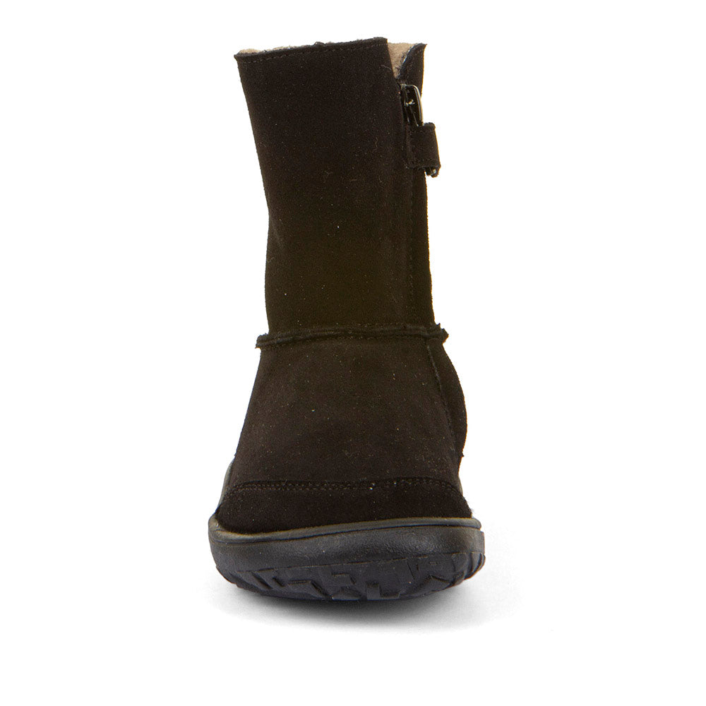 Barefoot Winter Boots – Suede with TEX Waterproofing in Black