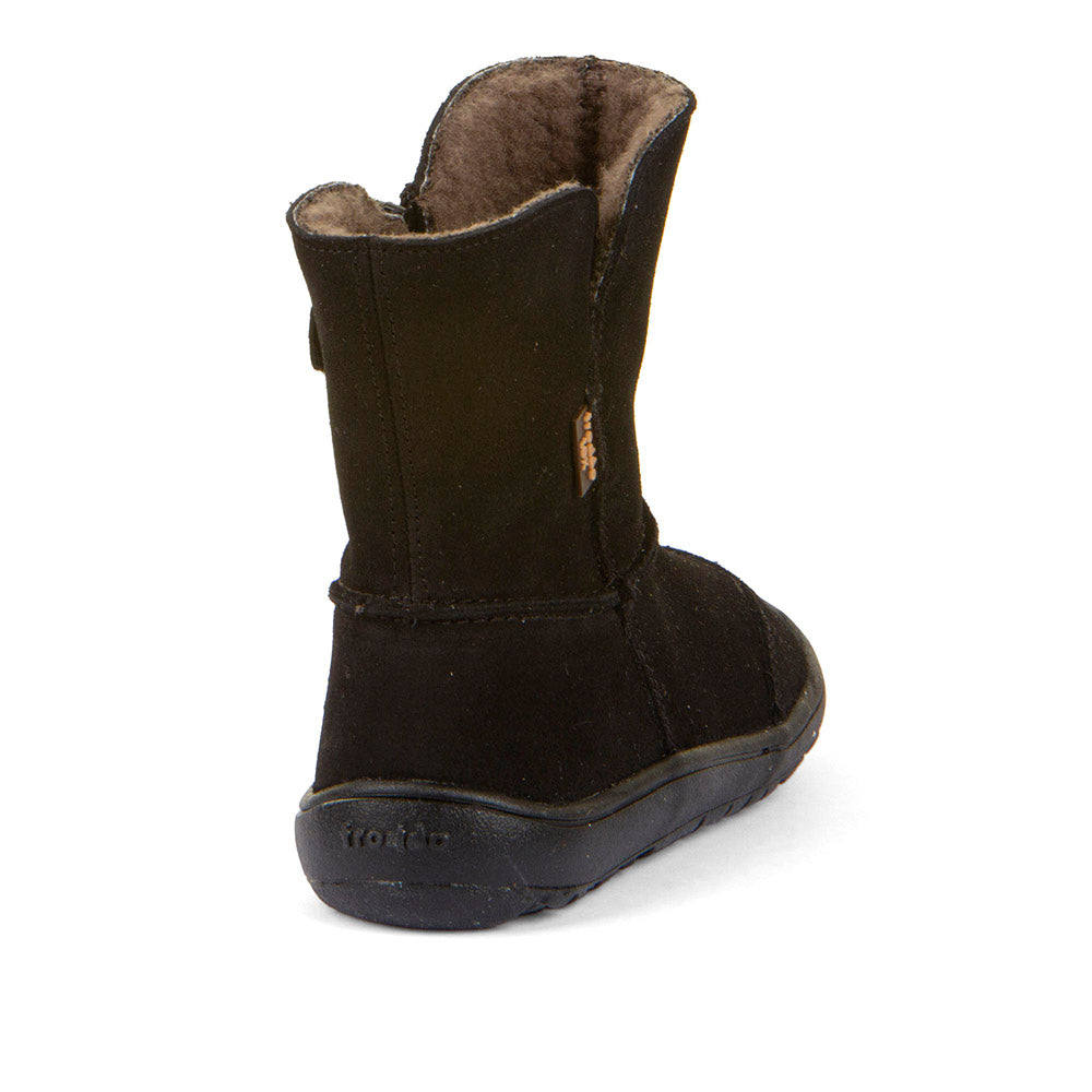 Barefoot Winter Boots – Suede with TEX Waterproofing in Black