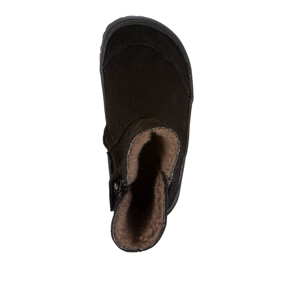 Barefoot Winter Boots – Suede with TEX Waterproofing in Black
