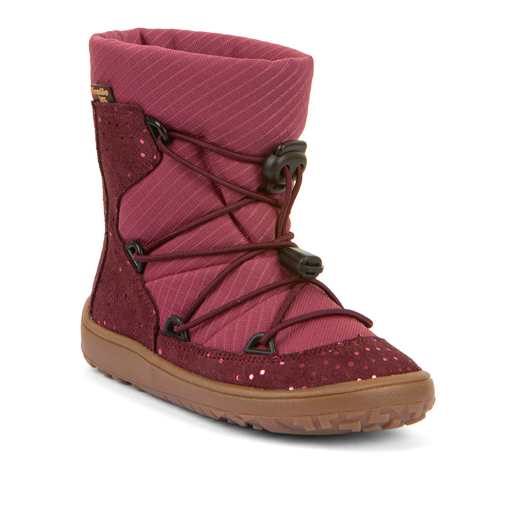 Barefoot TEX Track Wool Boots in Bordeaux+ - Waterproof