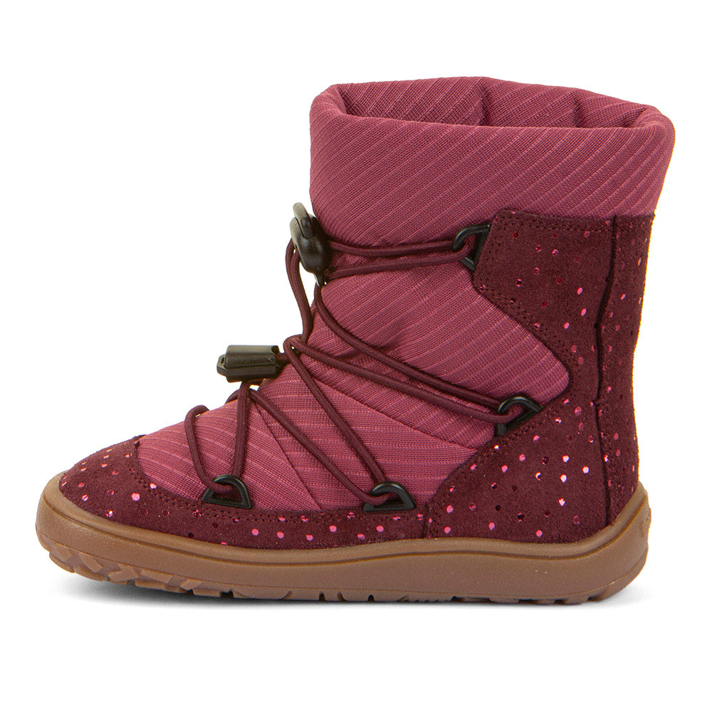 Barefoot TEX Track Wool Boots in Bordeaux+ - Waterproof