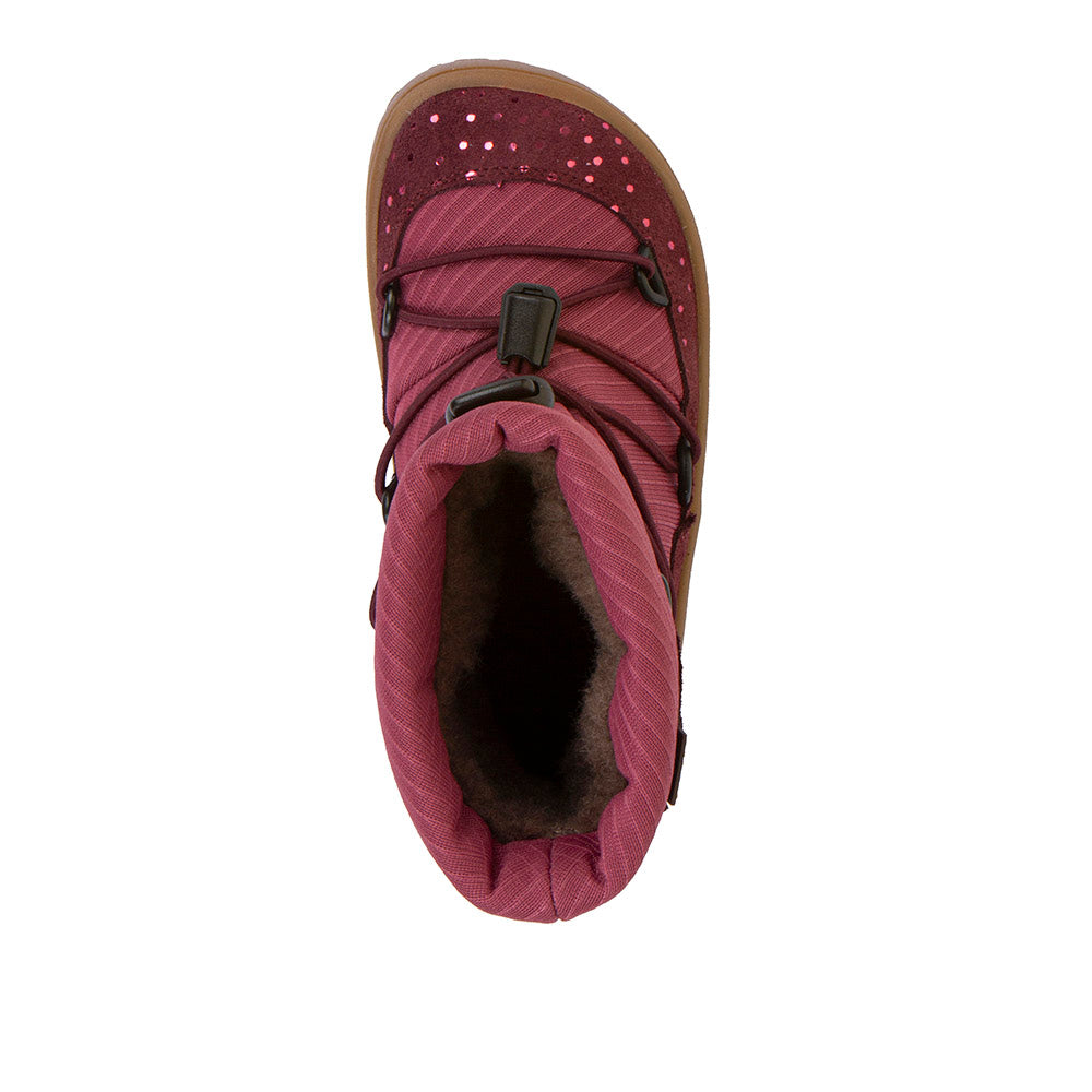 Barefoot TEX Track Wool Boots in Bordeaux+ - Waterproof