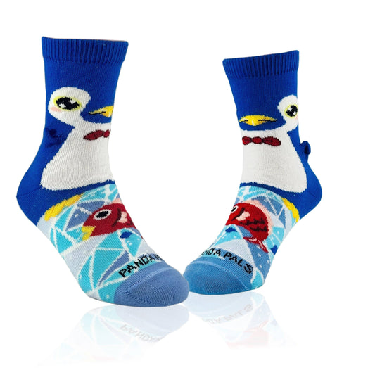 Blue Penguin Socks  (Ages 3-5)
