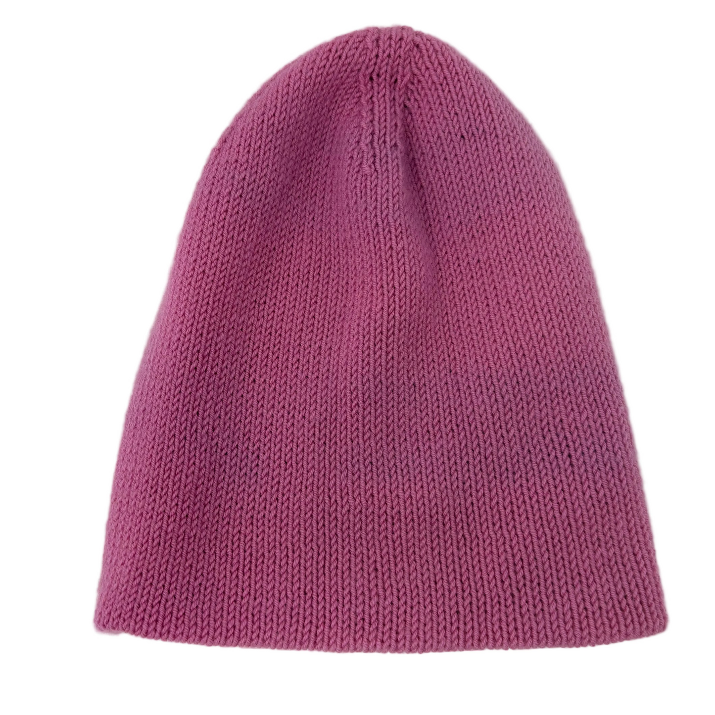 Handmade 100% Merino Wool Reversible Kids’ Hat – Pink/Multicolour