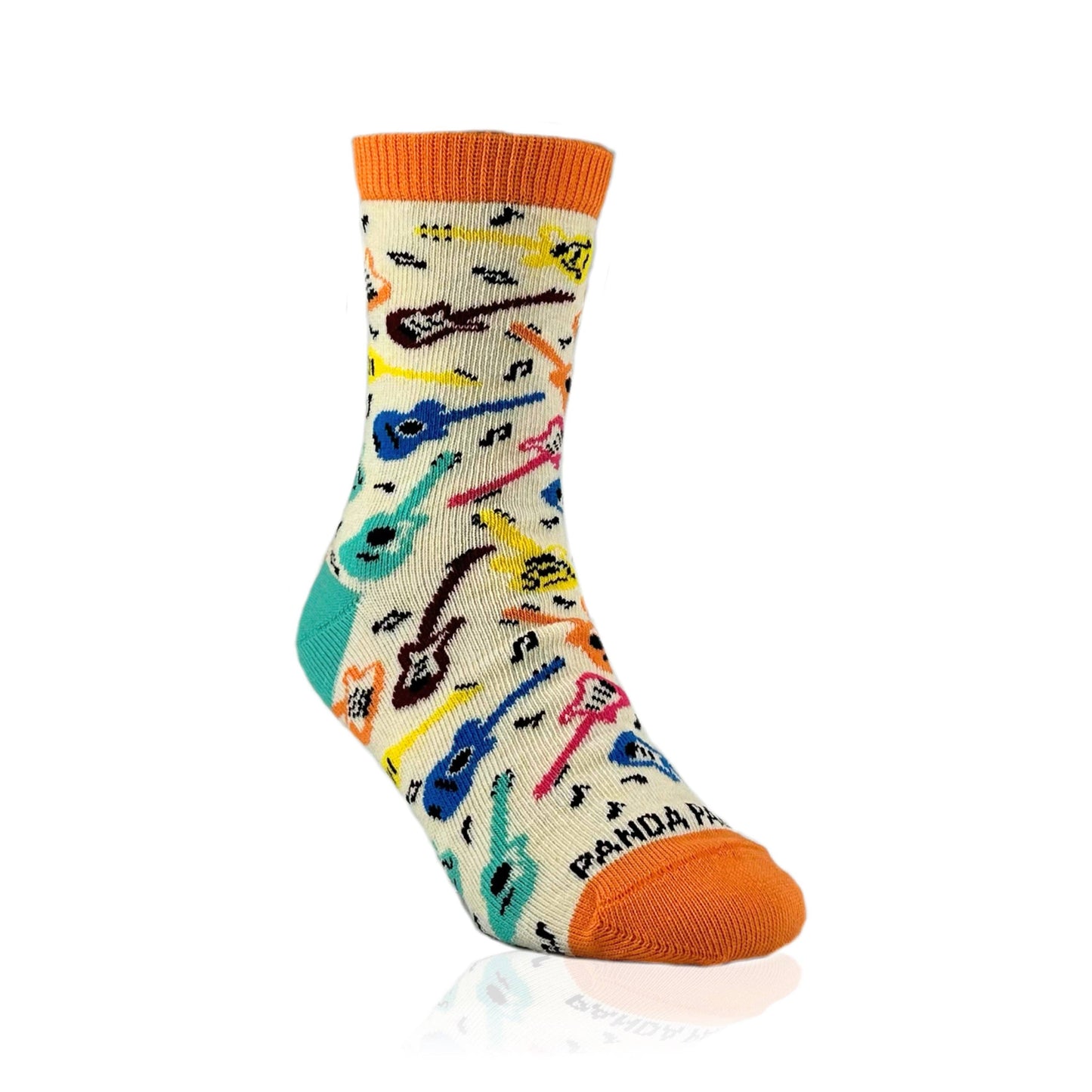 Guitar Pattern Socks  (Ages 5-7)
