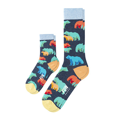 Dad and Son Bear Matching Socks
