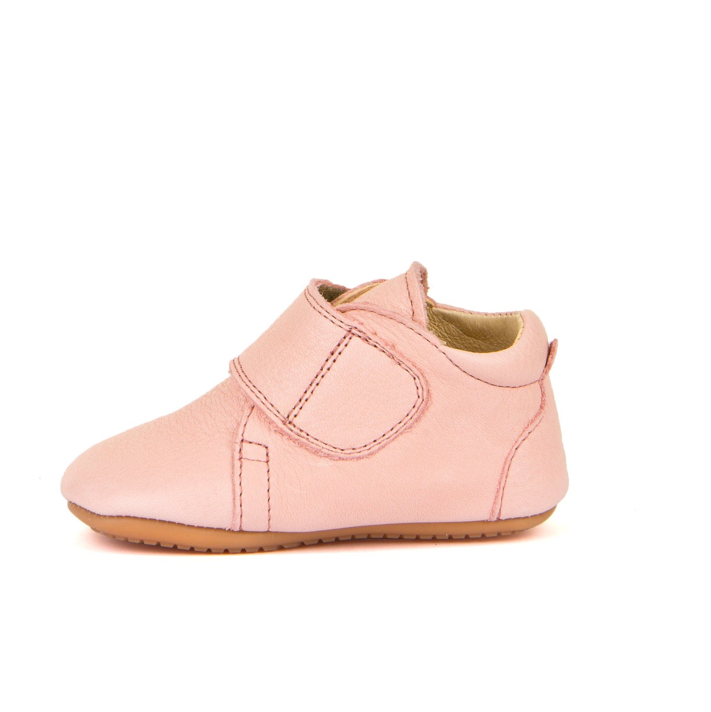 Prewalkers Classic - Single Velcro Leather Baby Shoes in Pink