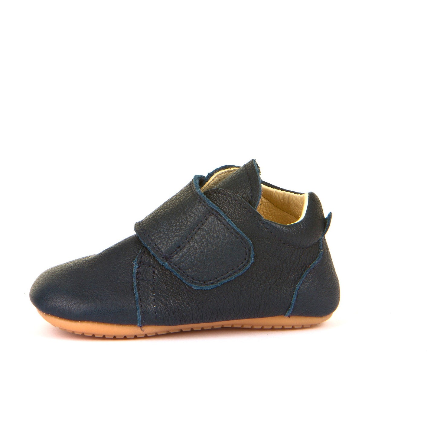 Prewalkers Classic – Single Velcro Leather Baby Shoes in Dark Blue