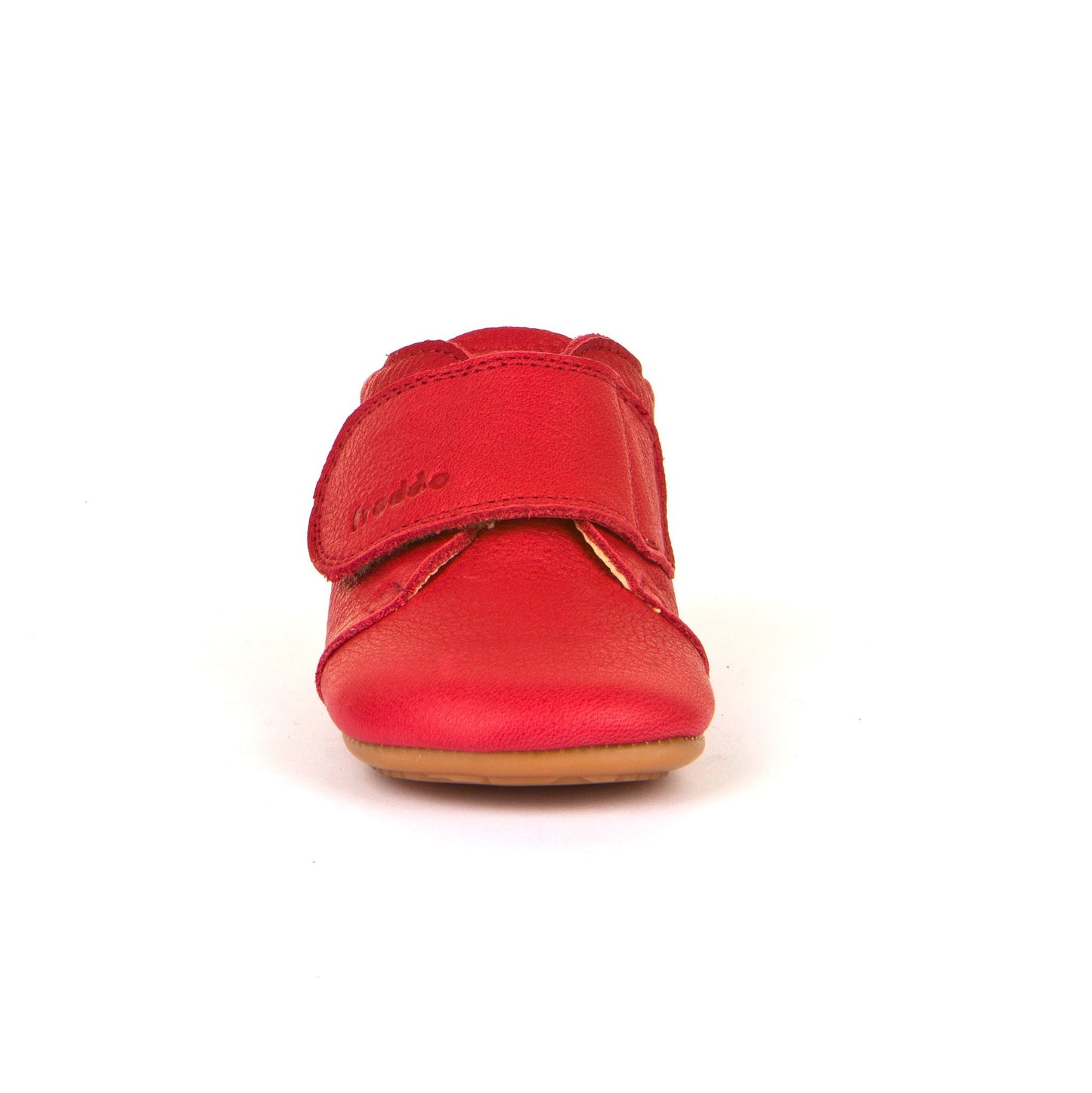 Prewalkers Classic - Single Velcro Leather Baby Shoes in Red