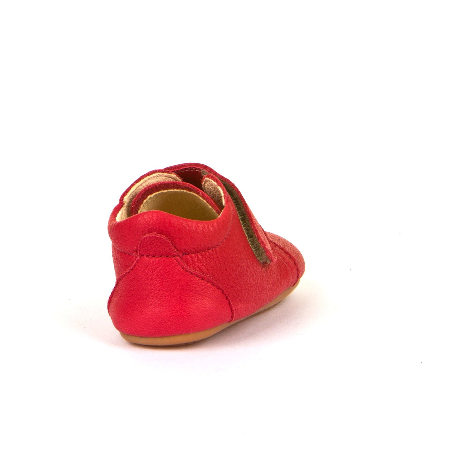Prewalkers Classic - Single Velcro Leather Baby Shoes in Red