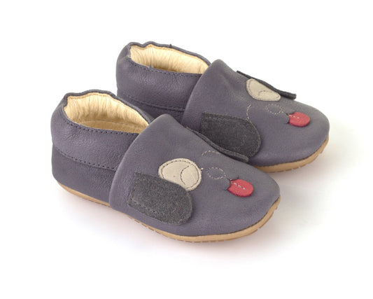 Prewalkers SlipOn – Puppy Pals in Smokey Grey