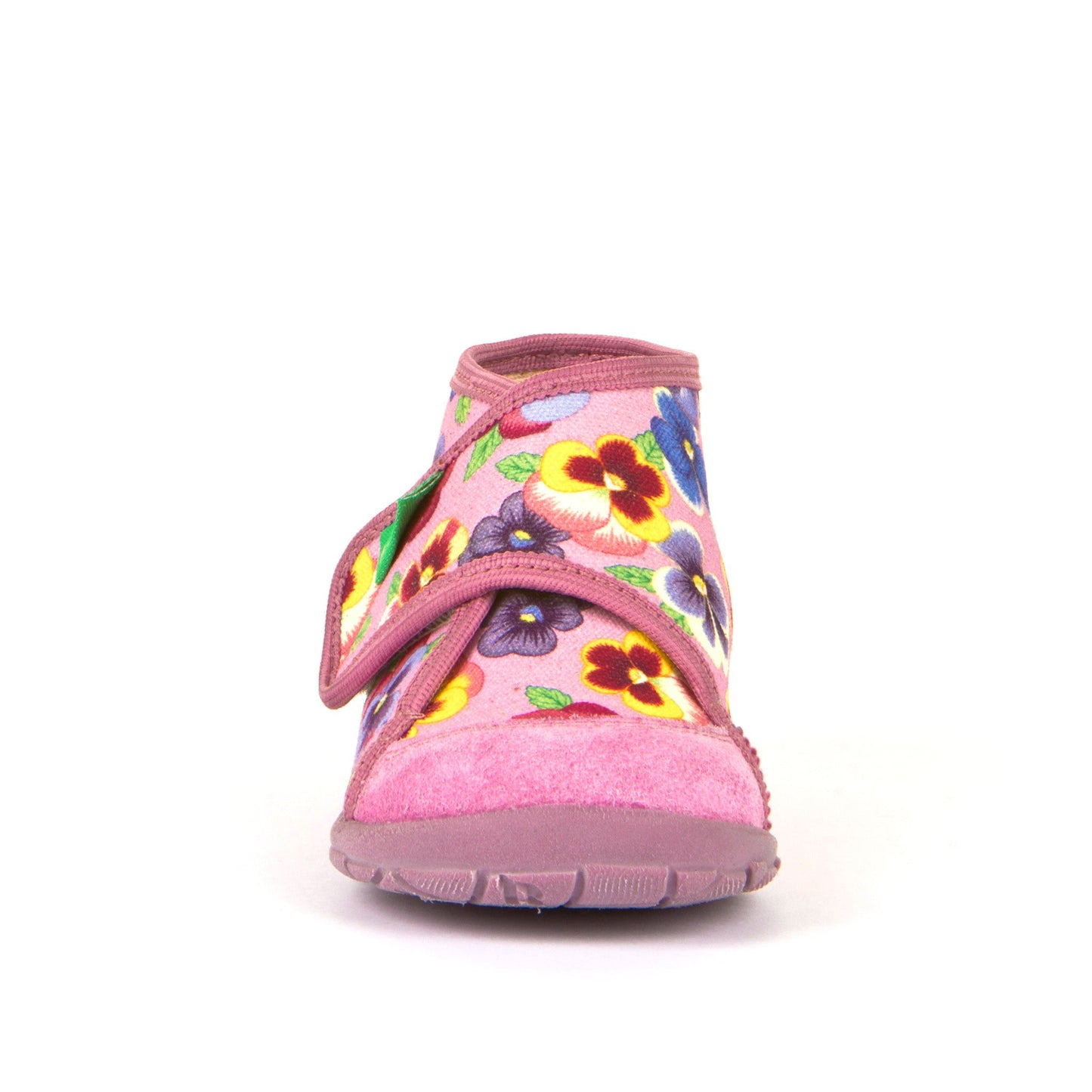 Classic High-Top Slipper  - Pink with Pansy Print