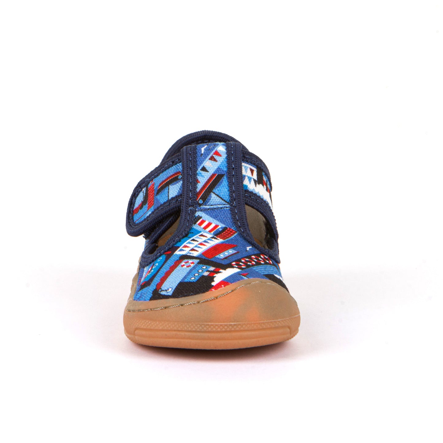 Minni T-Bar Canvas - Denim with Nautical Theme Print