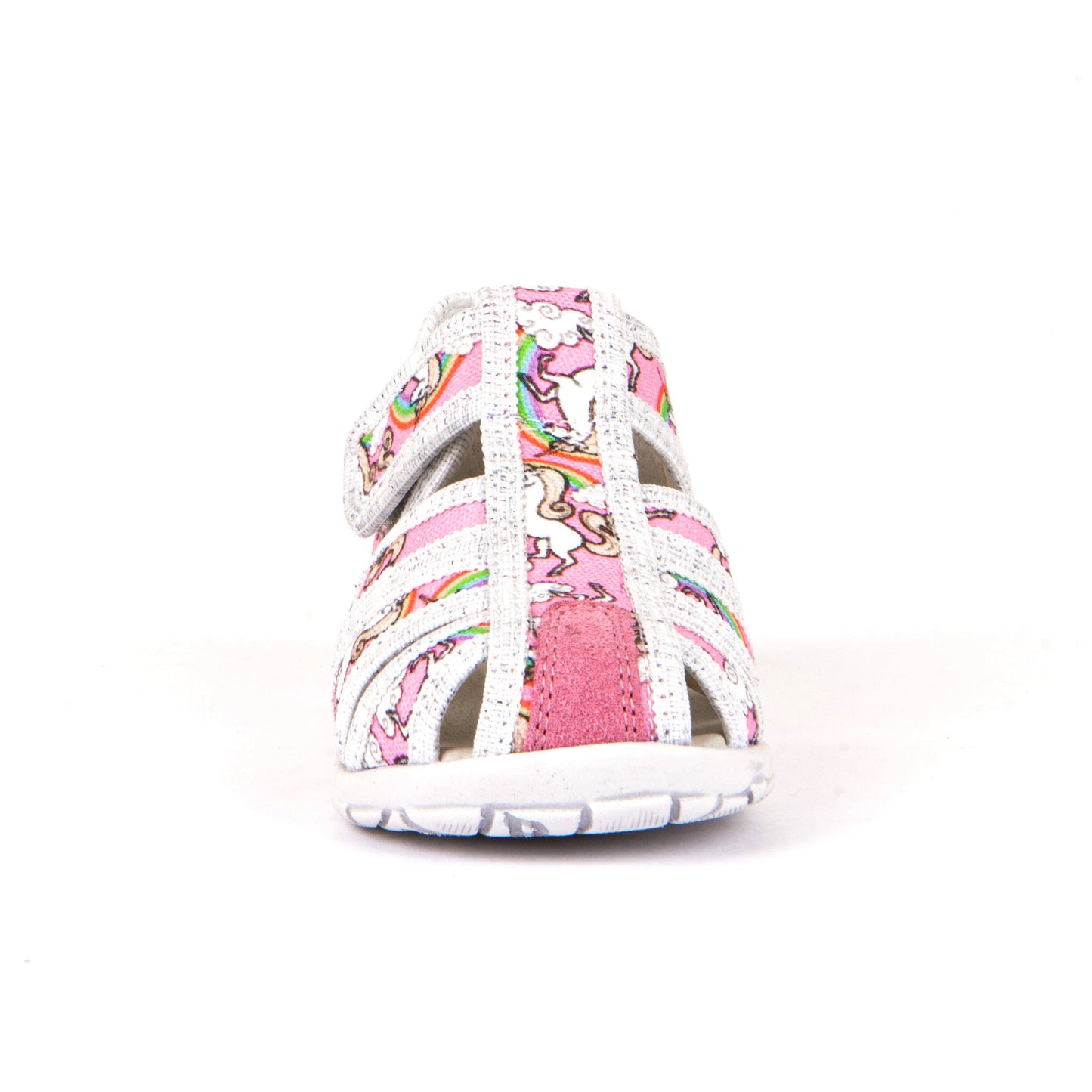 Classic Canvas Sandal - Pink with Unicorn Print