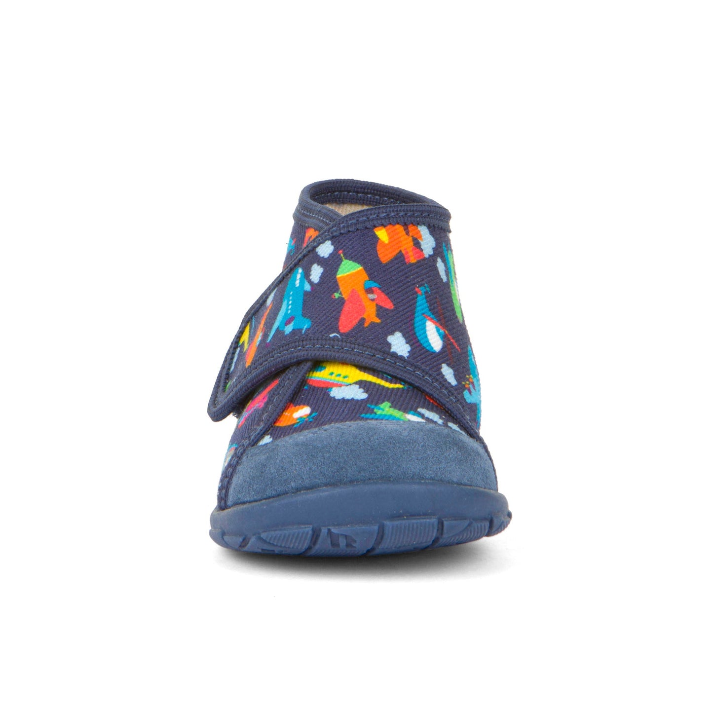 Classic High-Top Slipper - Denim with Plane Print