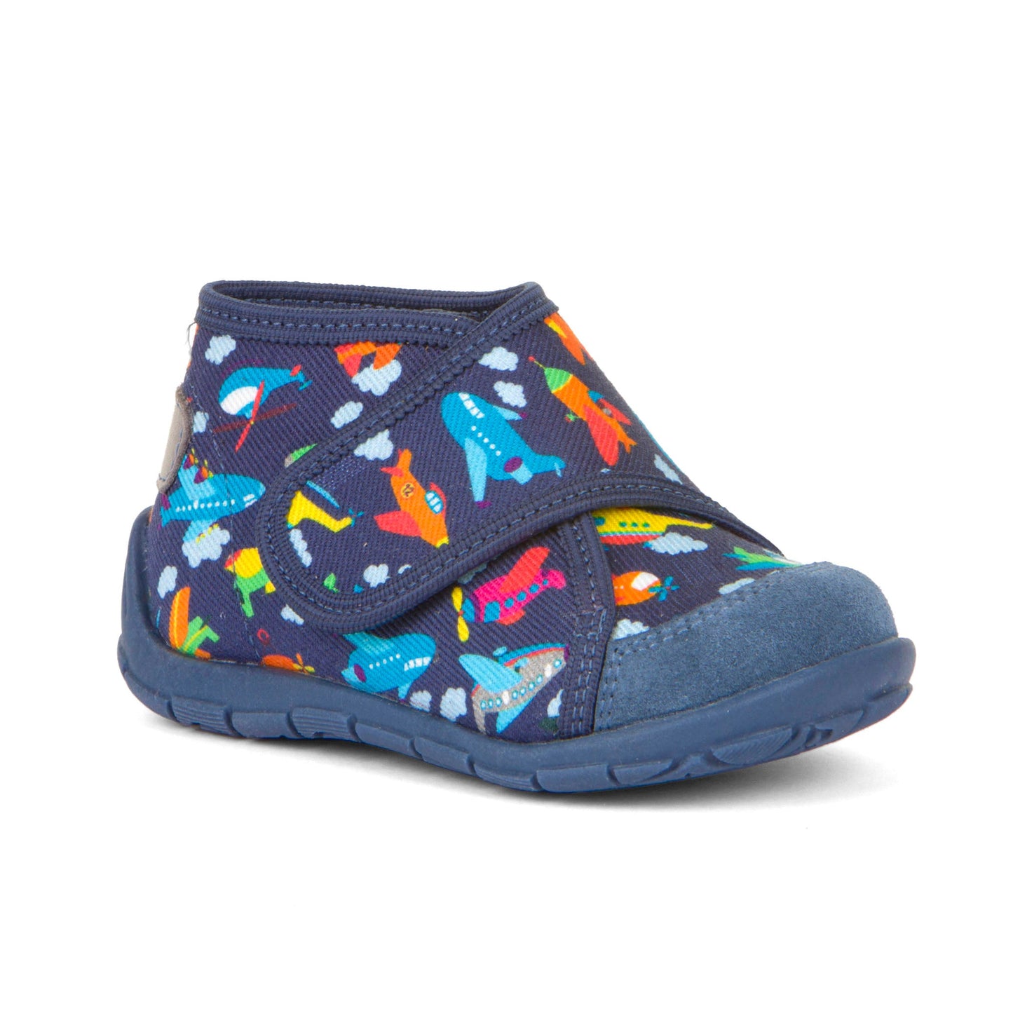 Classic High-Top Slipper - Denim with Plane Print