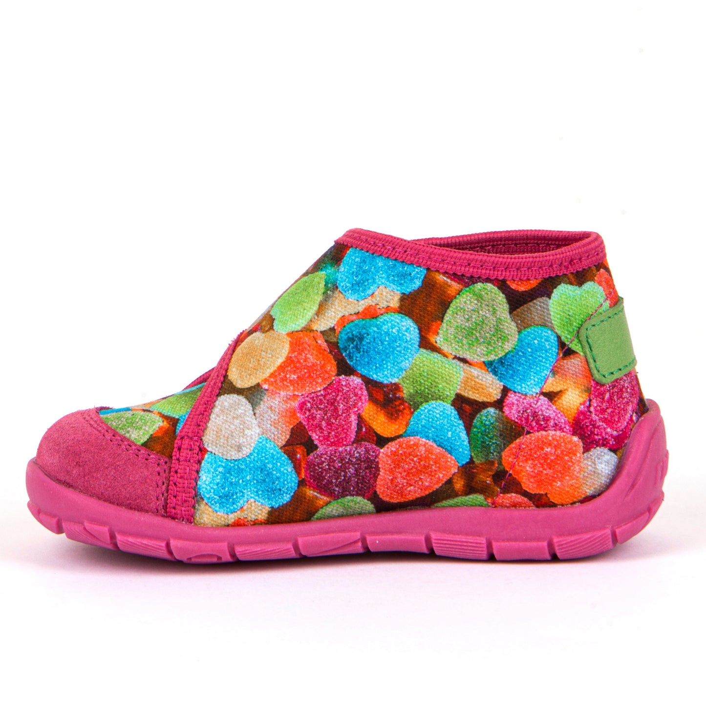 Classic High-Top Slipper - Fuchsia with Gummy Candy Print