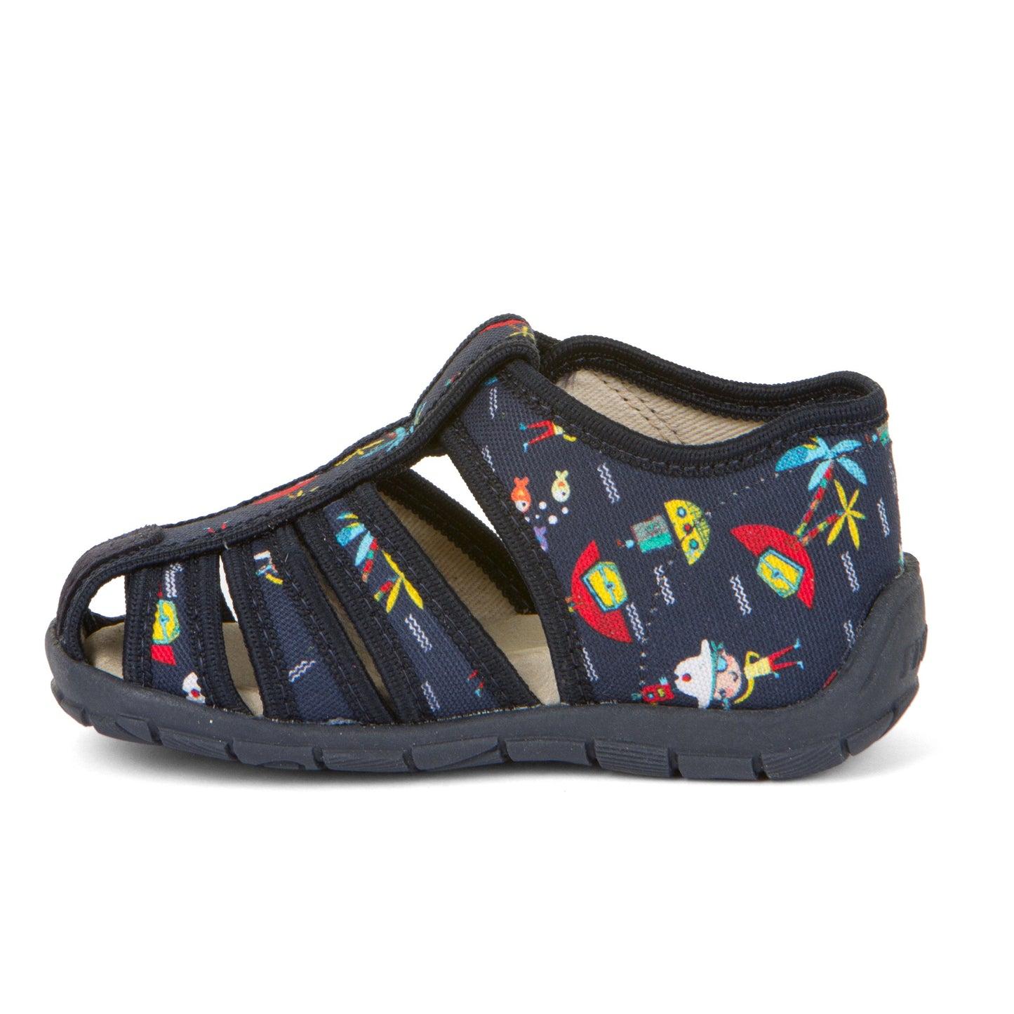 Canvas Sandal - Dark Blue with High Seas Adventure Print