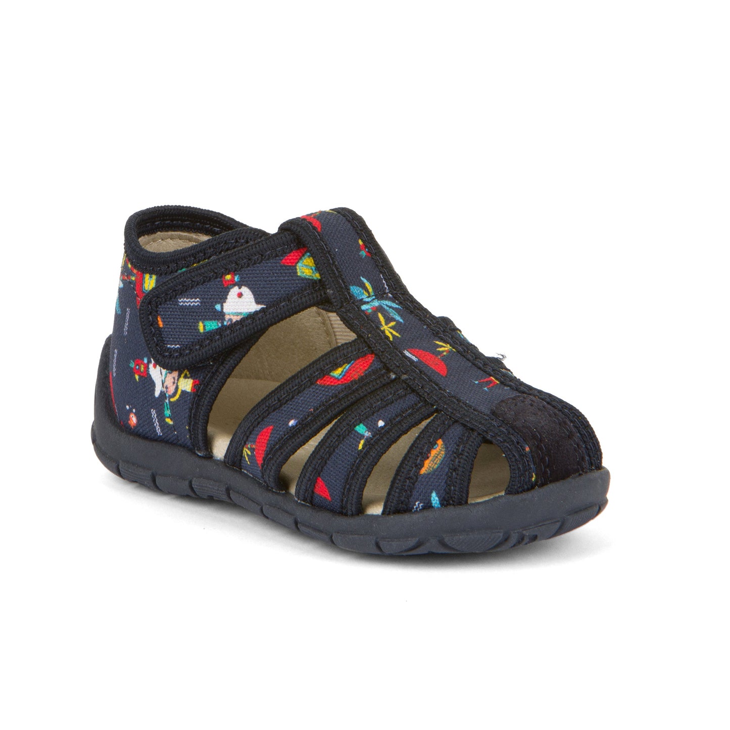 Canvas Sandal - Dark Blue with High Seas Adventure Print