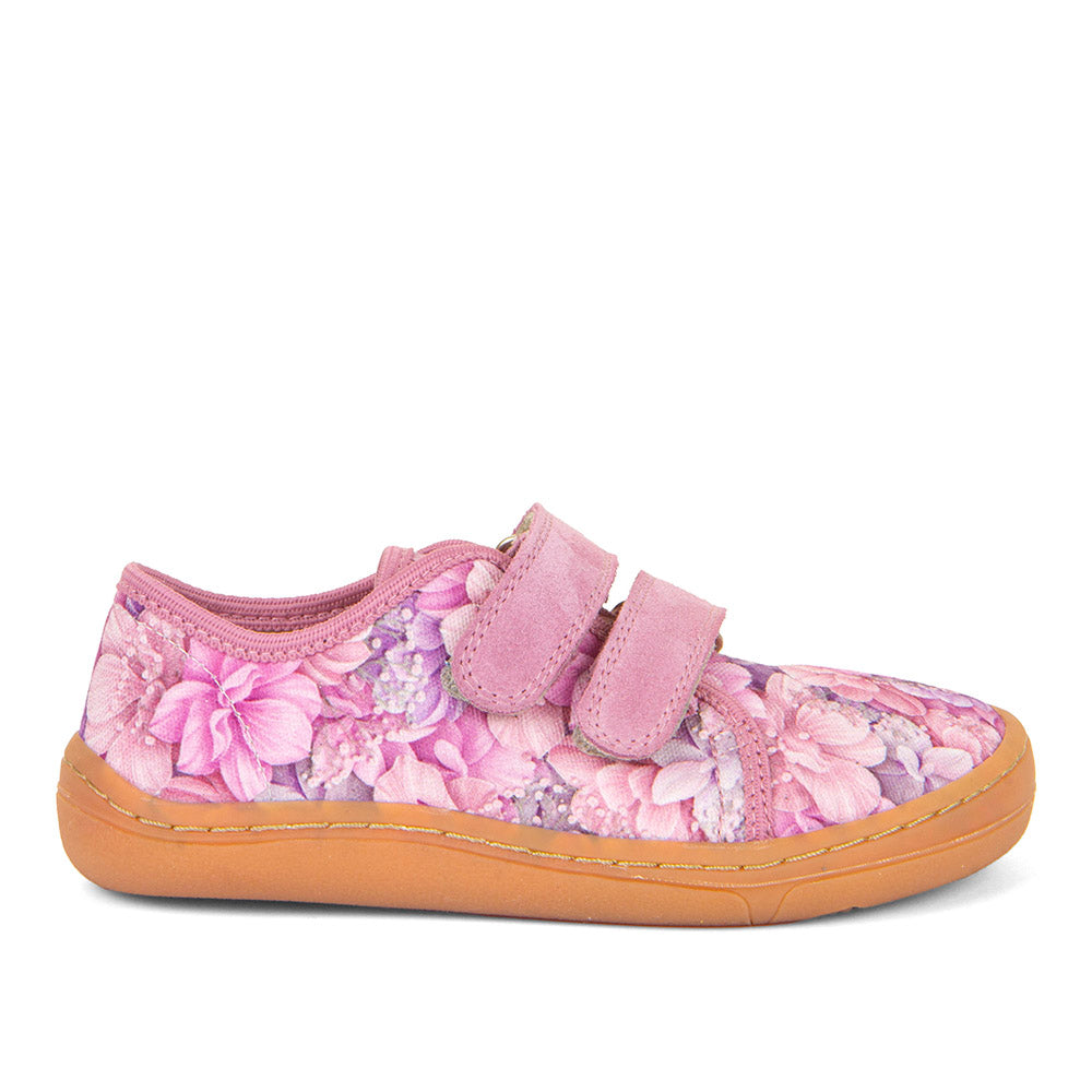 Barefoot Canvas - Pink with Flowers Print