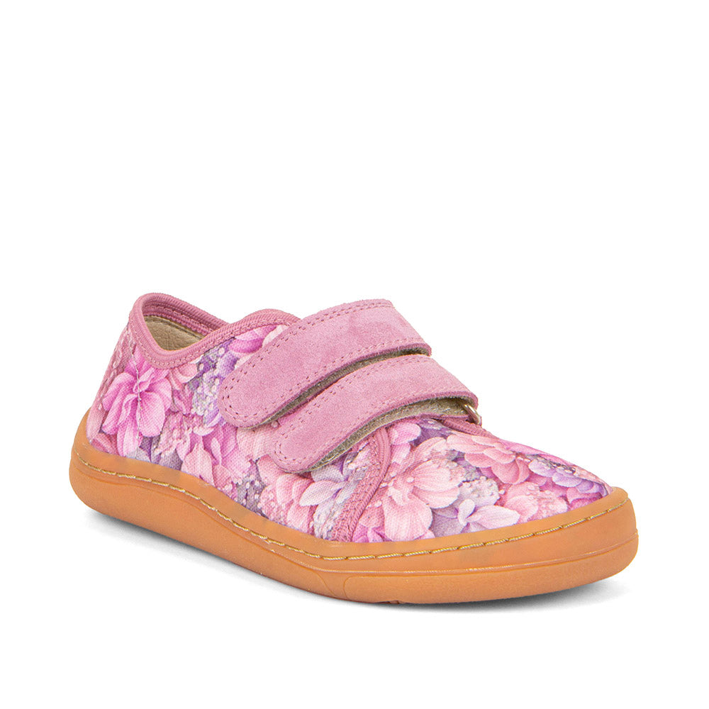 Barefoot Canvas - Pink with Flowers Print