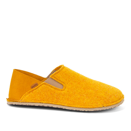 Barefoot Slip On Wooly Slipper Yellow