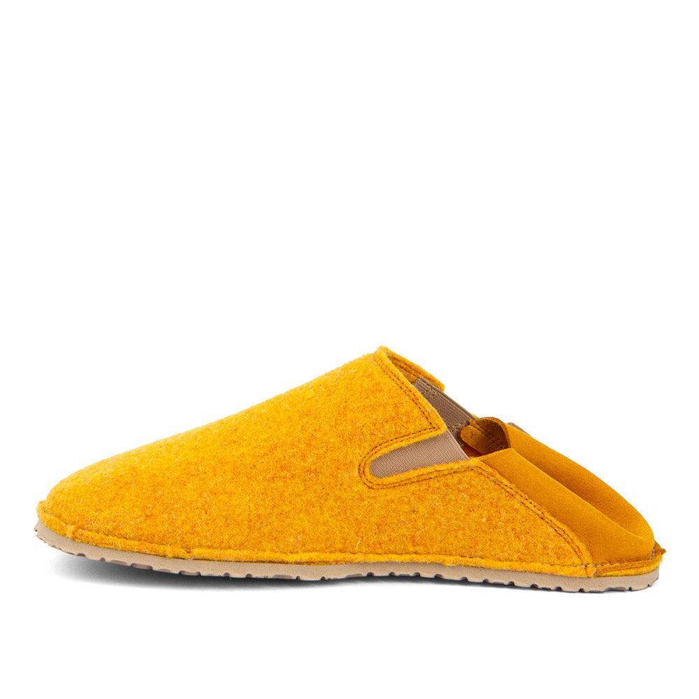 Barefoot Slip On Wooly Slipper Yellow