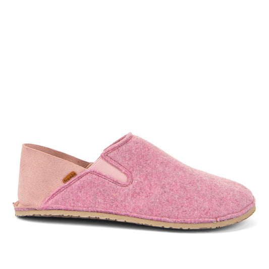 Barefoot Slip On Wooly Slipper Pink