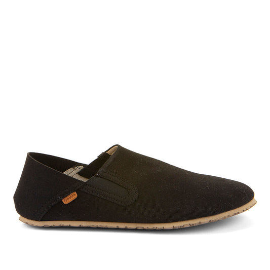 Barefoot Slip On Canvas Slipper in Black
