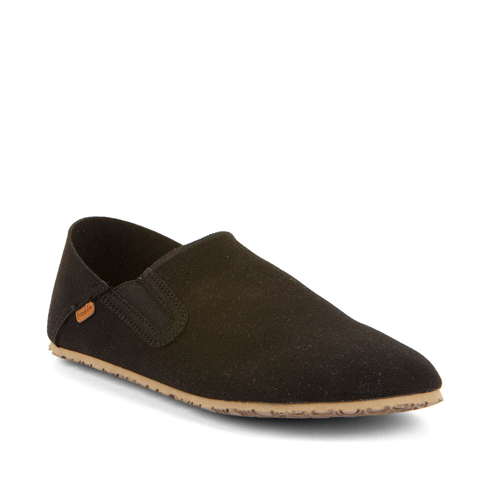 Barefoot Slip On Canvas Slippers in Black