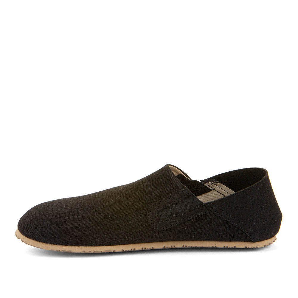 Barefoot Slip On Canvas Slippers in Black