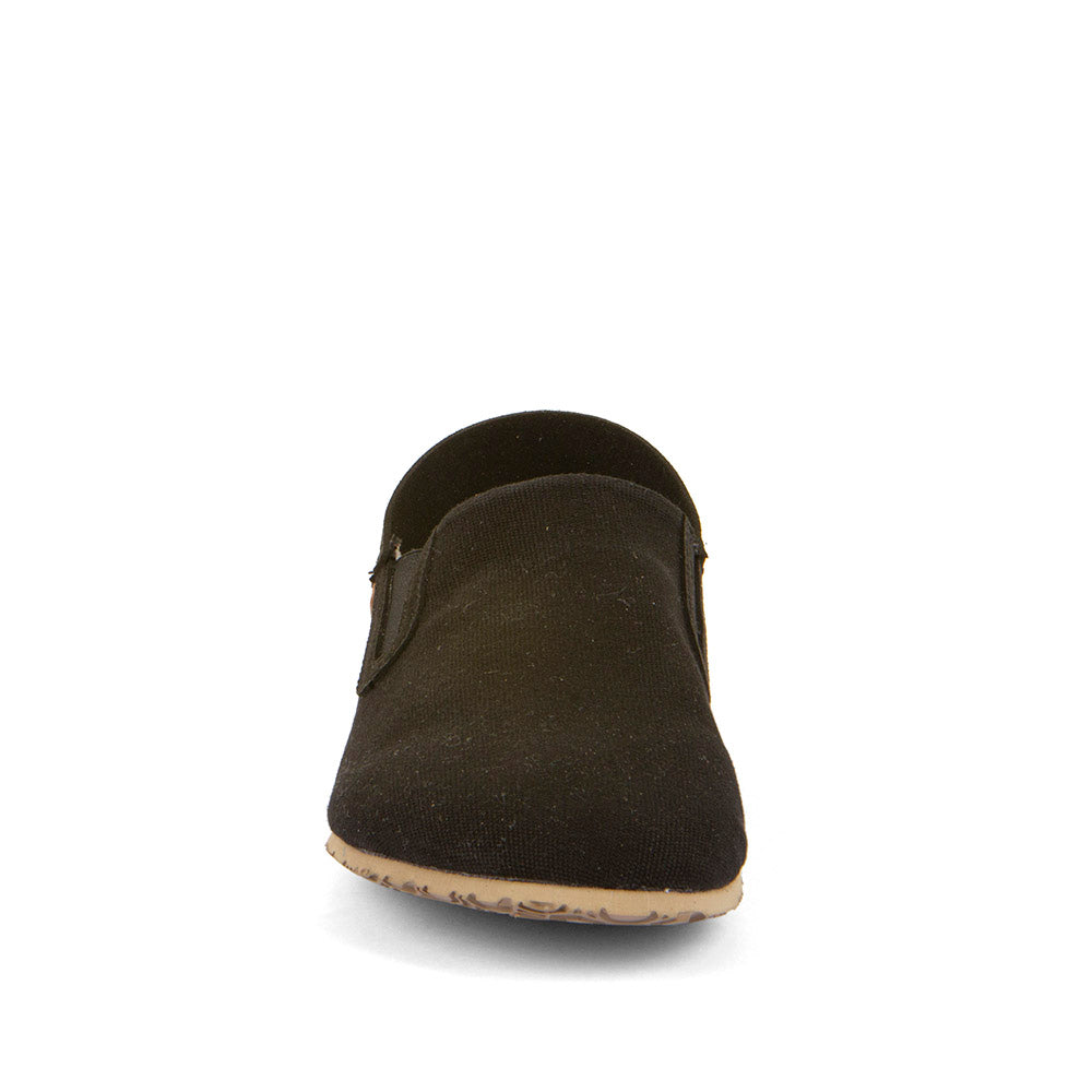 Barefoot Slip On Canvas Slippers in Black