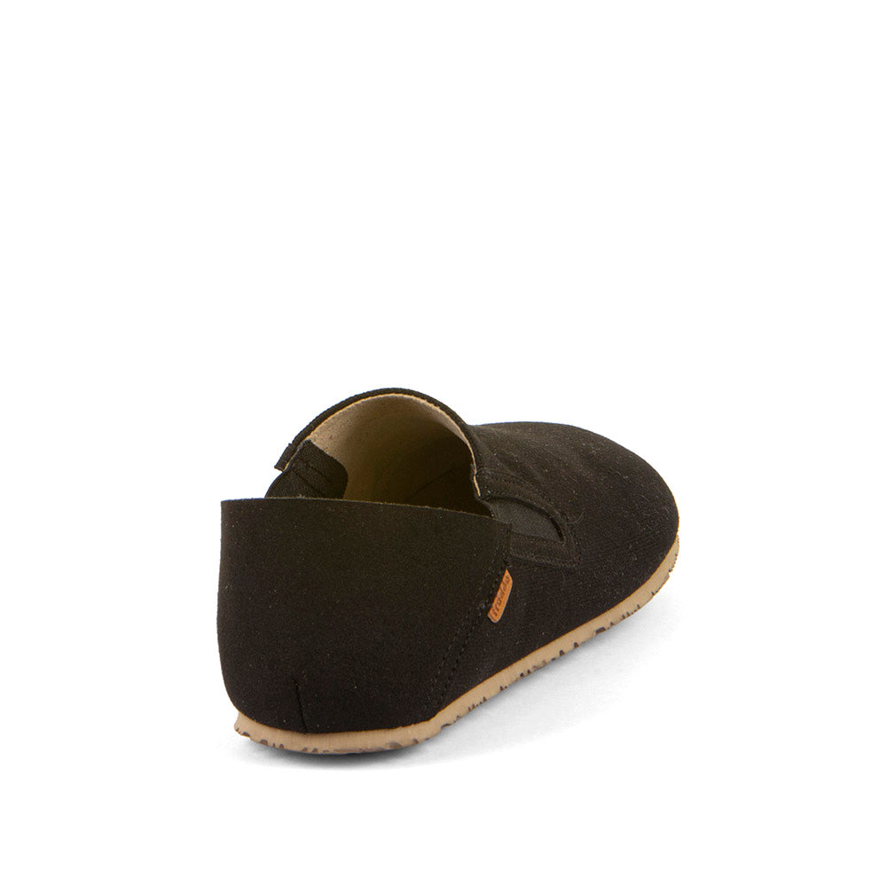 Barefoot Slip On Canvas Slippers in Black