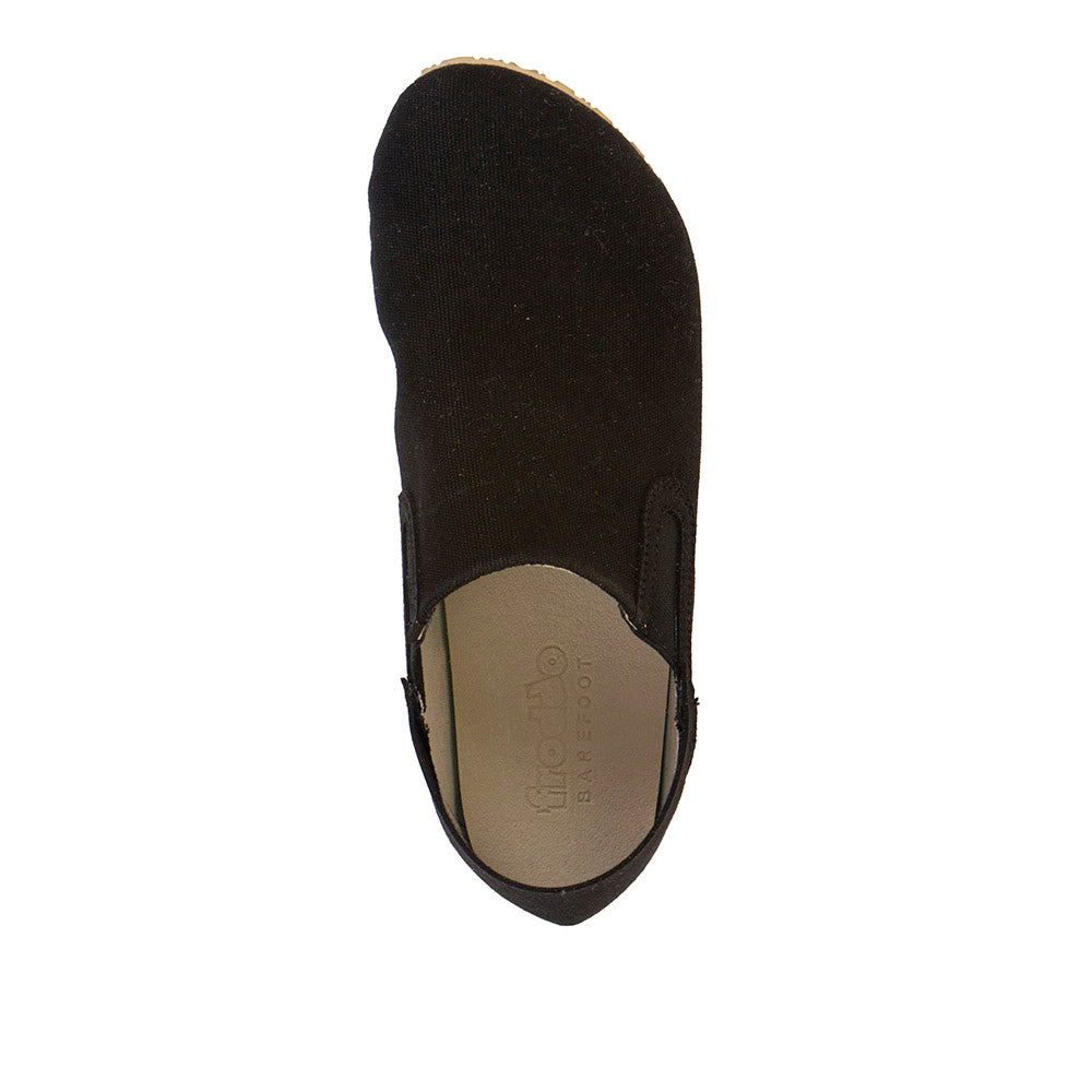 Barefoot Slip On Canvas Slippers in Black