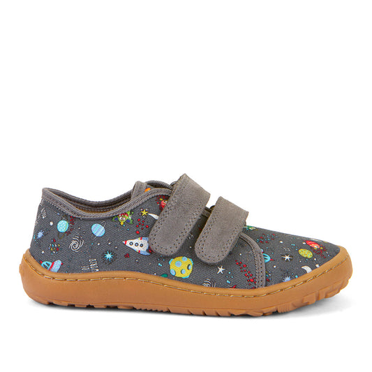 Barefoot Canvas – Grey with Space Explorer Print