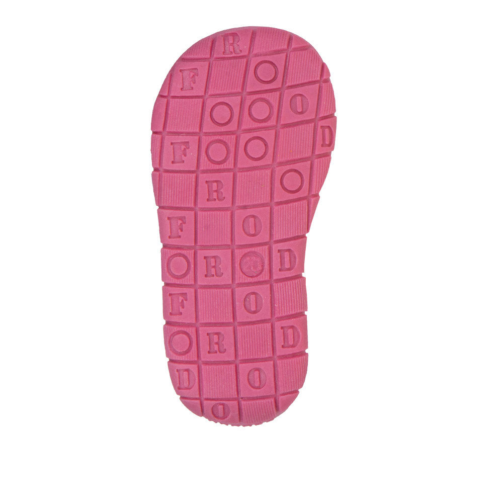 Classic High-Top Slipper Fuxia with Hearts Print