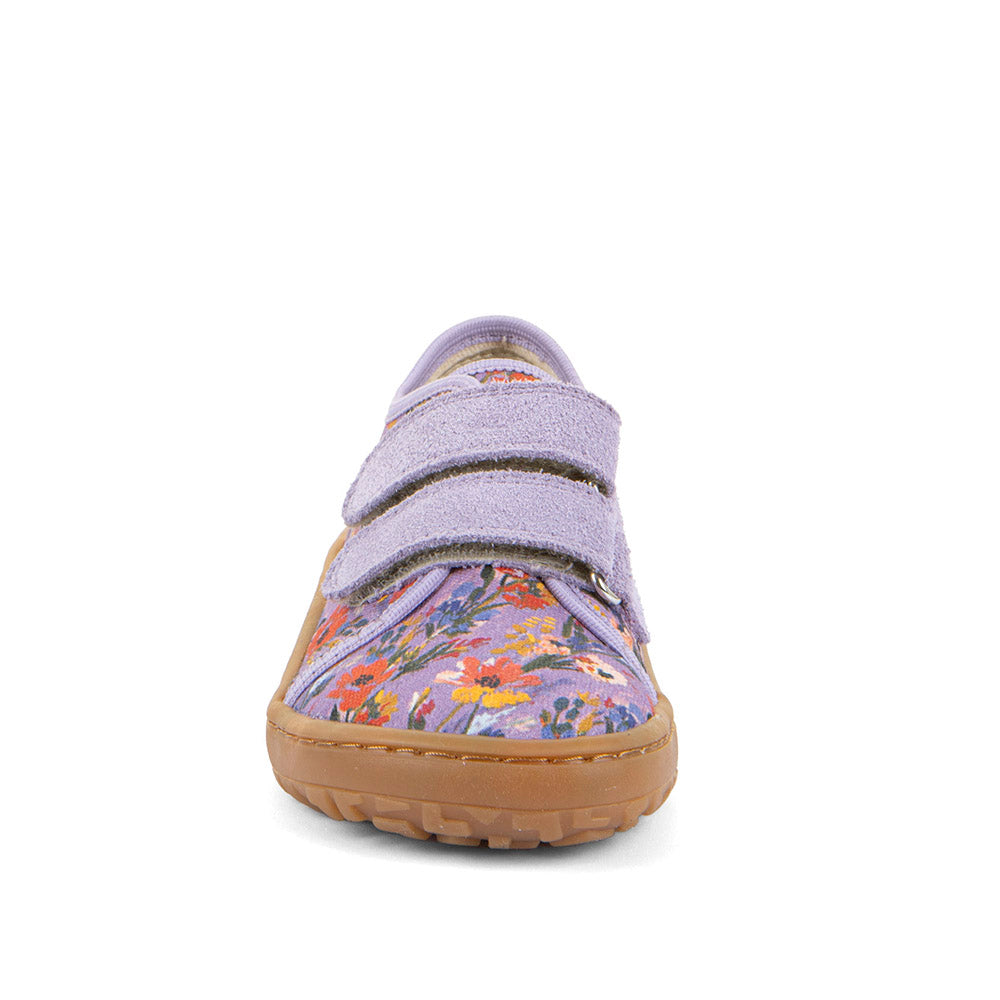 Barefoot Canvas Sneakers in Lila+ with Flower Print
